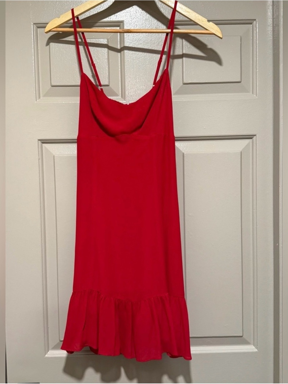 Reformation Red Spaghetti-Strap Mini Dress Sz 4